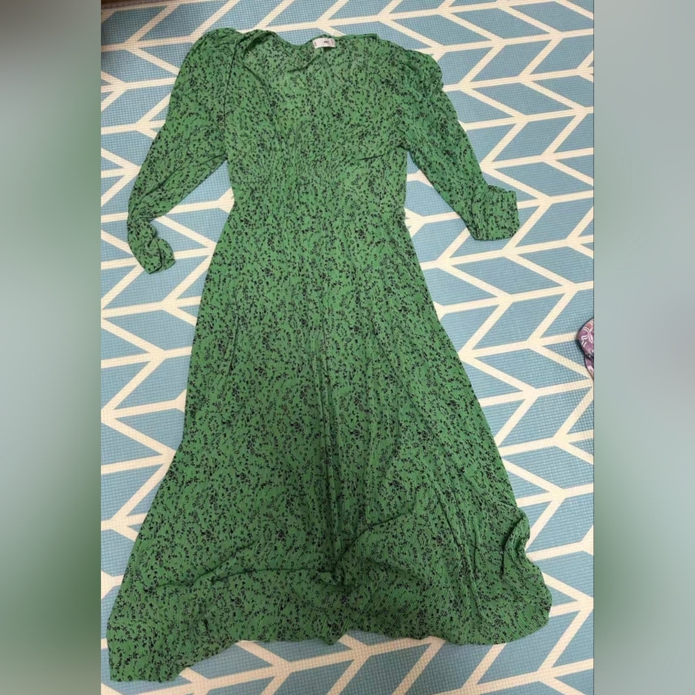 Green Floral Women's Dress